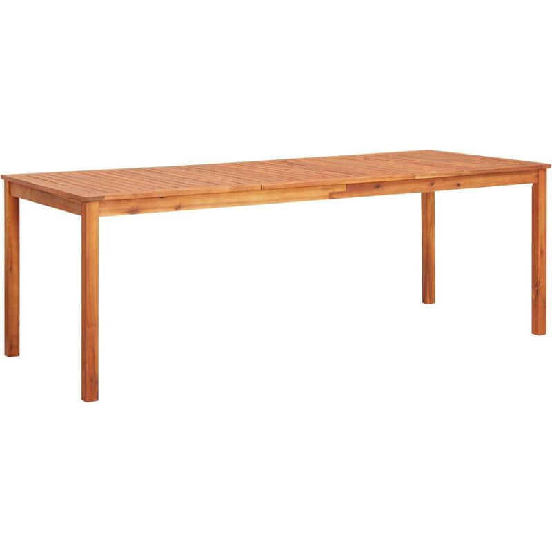 

Mesa de jardín madera maciza de acacia 215x90x74 cm - Marrón