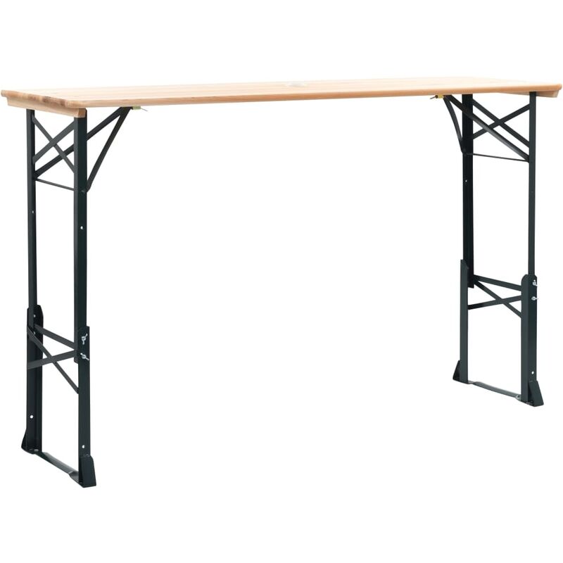 

Mesa de jardín plegable madera de pino 169x50x75/105 cm - Marrón