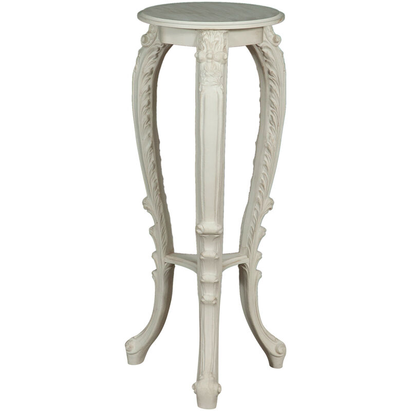 

Mesa De Madera En Acabado Blanco Hecha En Italia