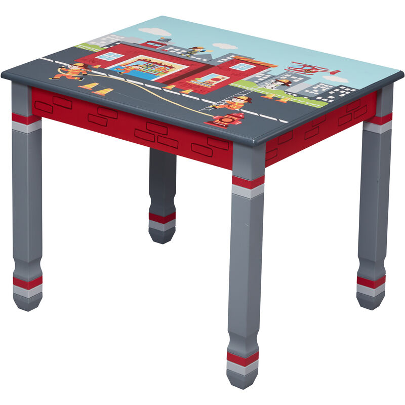 

Mesa de madera Lil Fire Fighters de Fantasy Fields para niños TD-12514A1