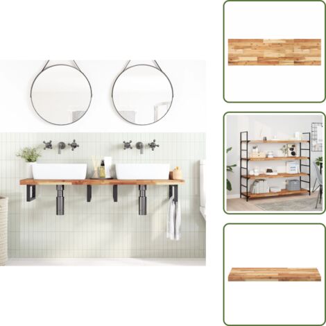 Mesa de madera maciza - vidaXL Tablero de mesa rectangular madera maciza acacia 120x40x4 cm - Mesa de repuesto