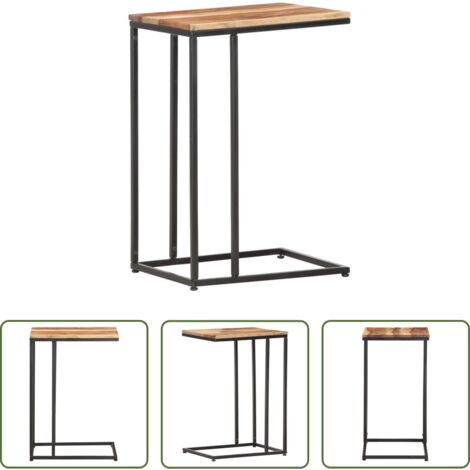 Mesa de madera -  Mesa auxiliar de madera maciza 35x45x65 cm