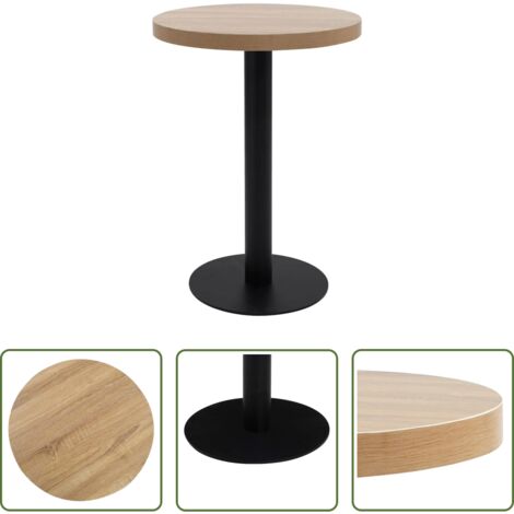 Mesa de madera -  Mesa de bistró MDF marrón claro 60 cm