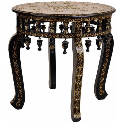 Mesa de madera pintado artesanal 45x45x45h cm