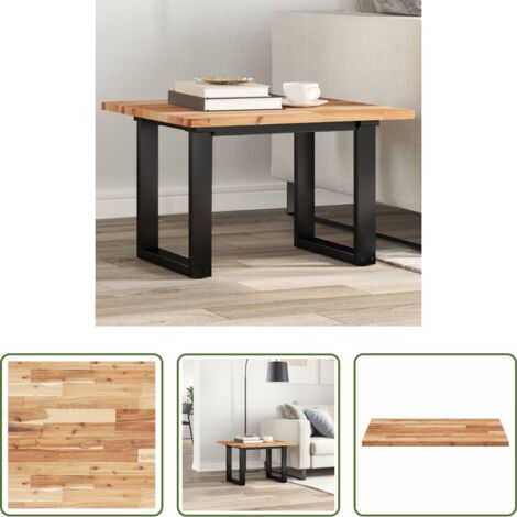 Mesa de madera -  Tablero de mesa cuadrado madera maciza de acacia 60x60x2 cm