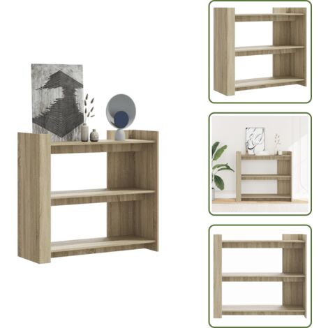 Mesa de madera - vidaXL Mesa consola de madera de ingeniería roble Sonoma 100x35x90 cm - Mesa de roble