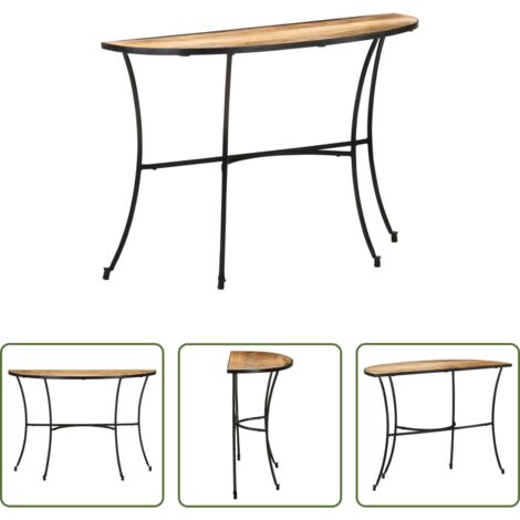 Mesa de mango -  Mesa auxiliar de madera maciza de mango 110x40x77 cm