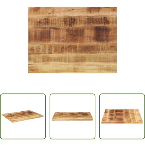Mesa de mango -  Tablero de mesa rectangular madera mango rugosa 90x60x2,5 cm