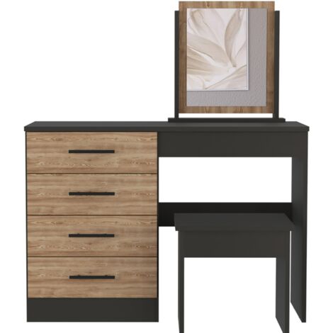 Mesa de Maquillaje con Espejo Kaia y asiento incluido