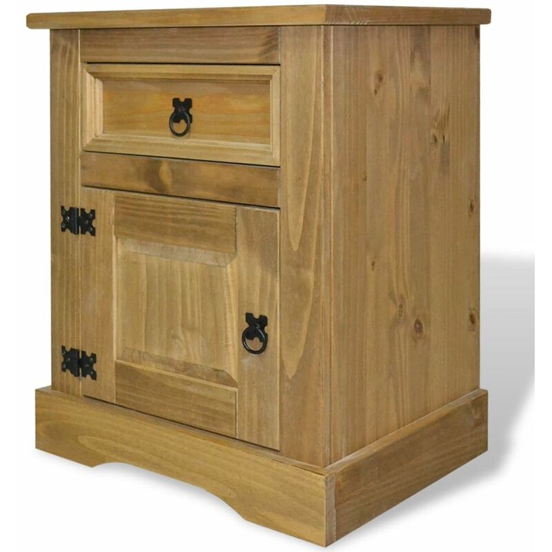 

Mesa de noche Corona Range pino mexicano 53x39x67 cm