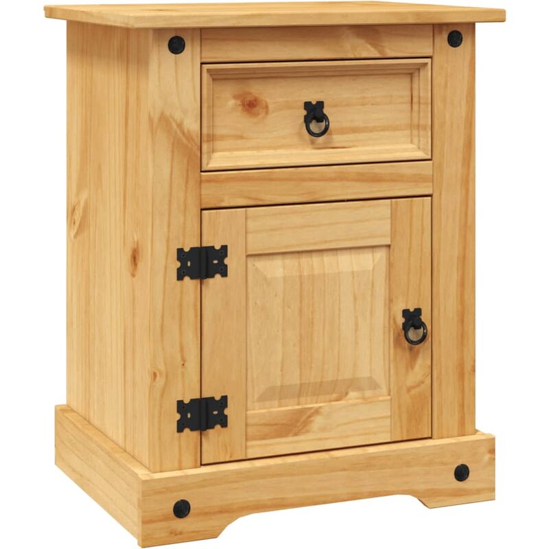 

Mesa de noche Corona Range pino mexicano 53x39x67 cm - Marrón