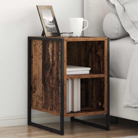 Mesa de Noche Madera Vieja 39.5 x 30 x 50 cm
