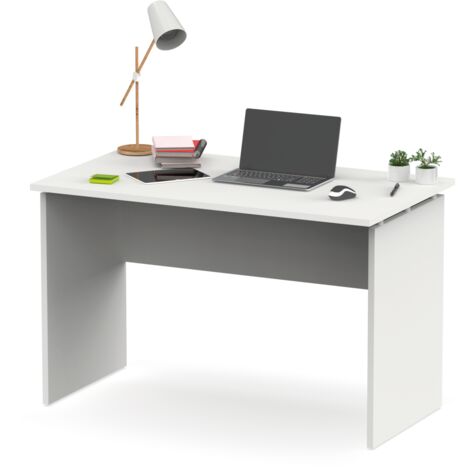 Mesa de oficina Teide en color blanco mate. 76 cm(alto)120 cm(ancho)68 cm(fondo)