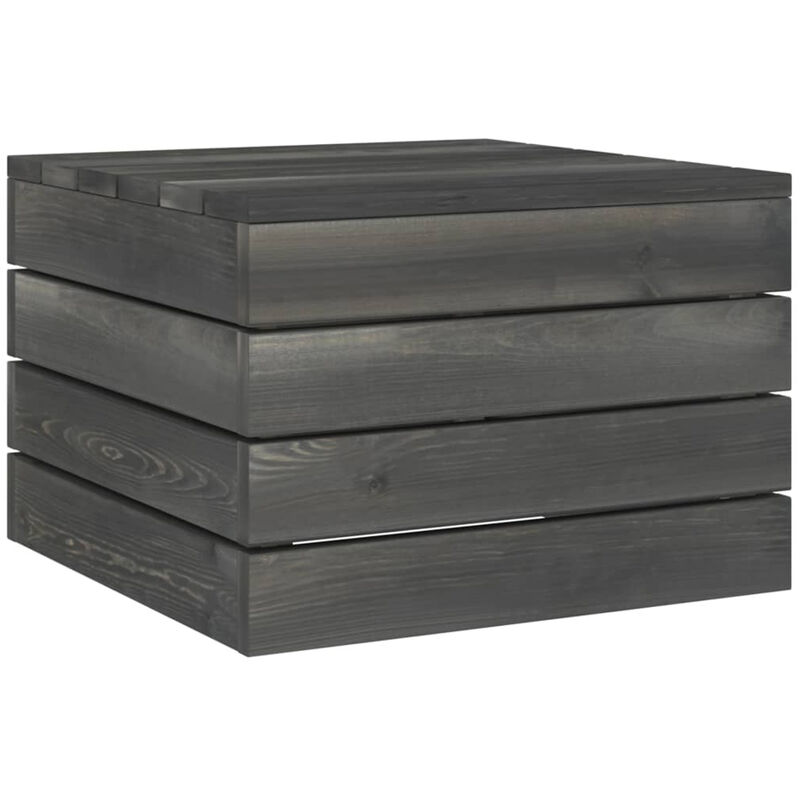 

Mesa de pales para jardin madera maciza de pino gris oscuro