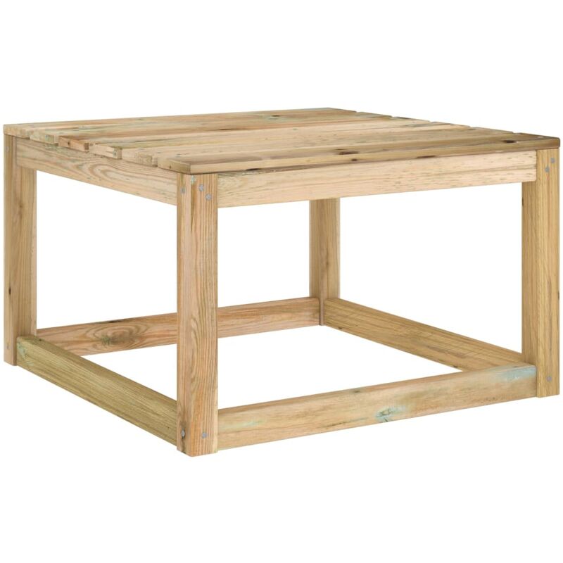 

Mesa de palets de jardín pino impregnada verde 60x60x36,5 cm