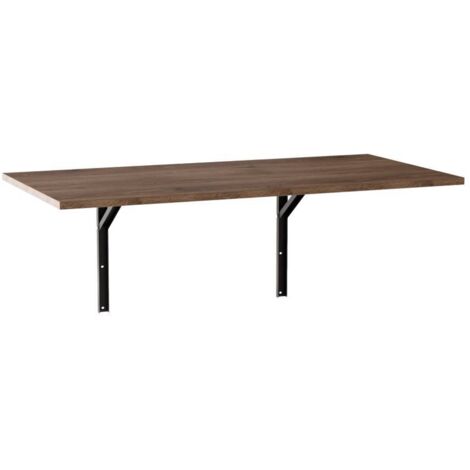 Mesa de pared extensible FLAP 138x68 cm Roble Chocolate