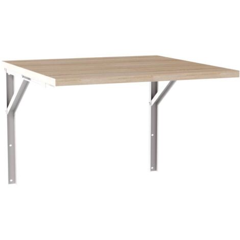 Mesa de pared extensible FLIP 68x68 cm Roble Sonoma