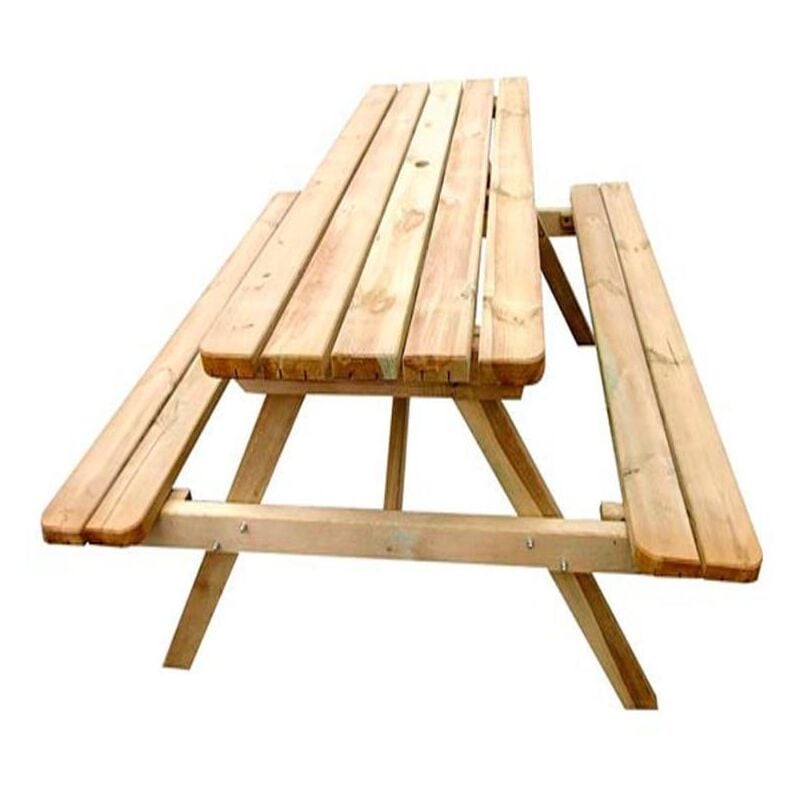 

Mesa de picnic con bancos abatibles