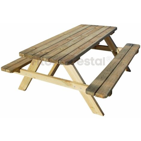Mesas de pícnic : Mesas Pica: Mesa de pícnic de madera tratada Pica