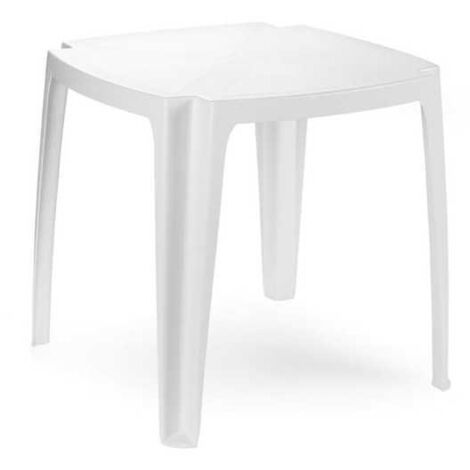 Mesa de resina blanca 75x75 Progarden