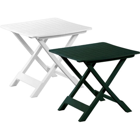 Mesa de resina plegable Tevere blanco 79x72 Progarden