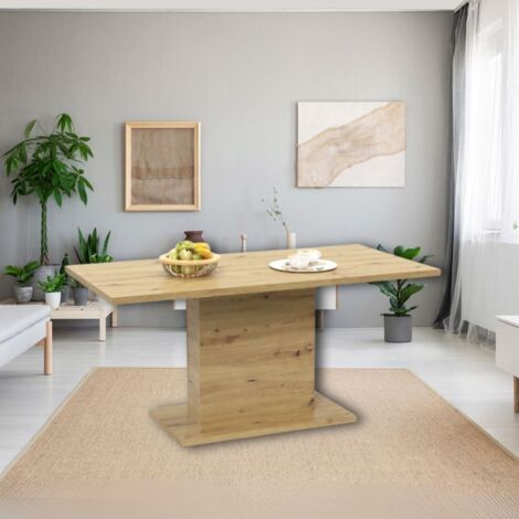 Mesa de roble 160x80x75.90 cm