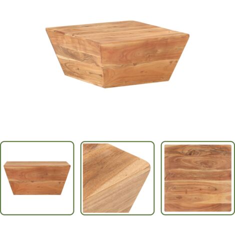 Mesa de salón -  Mesa de centro forma de V madera maciza de acacia 66x66x30 cm