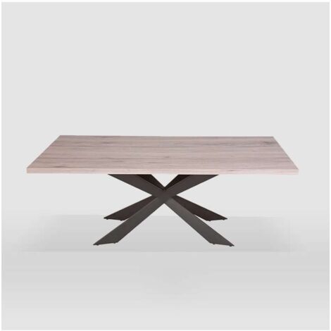 Mesa de salón modelo Hécate acabado olmo. 200cm(ancho) 77.5cm(altura) 100cm(fondo)