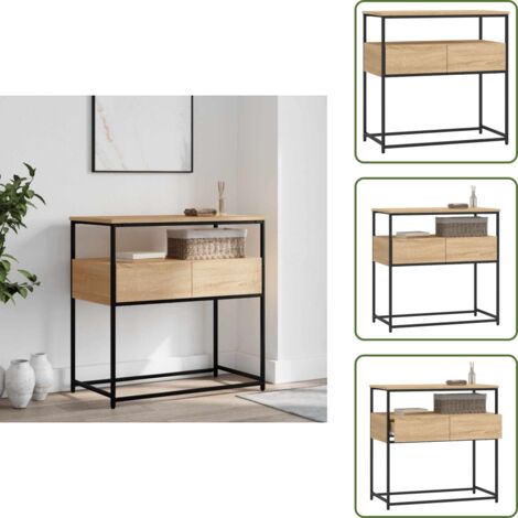 Mesa de salón - vidaXL Mesa consola roble Sonoma 75x40x75 cm madera de ingeniería - Mesa de recibidor