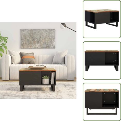 Mesa de salón - vidaXL Mesa de centro de madera maciza reciclada 60x50x35 cm - Madera maciza