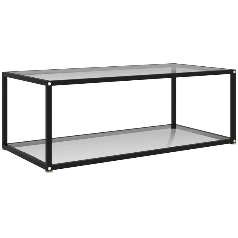 

Mesa de té transparente vidrio templado 100x50x35 cm - Transparente