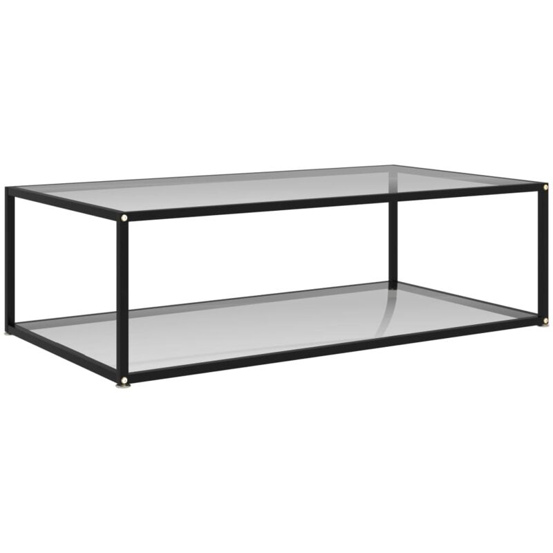 

vidaXL Mesa de Té Vidrio Templado Transparente 120x60x35 cm - Transparente