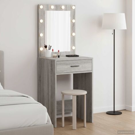 Mesa de Tocador con cajón Gris  50 x 41 x 135 cm