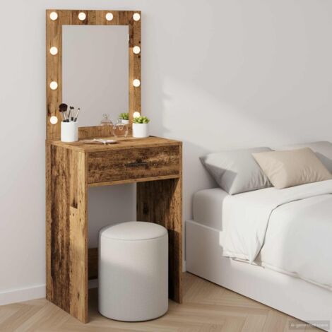 Mesa de Tocador con cajón Madera Vieja 50 x 41 x 135 cm