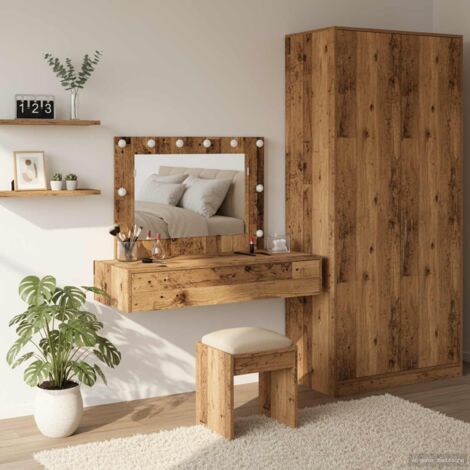 Mesa de tocador Marrón 100 x 40 x 70 cm Madera contrachapada
