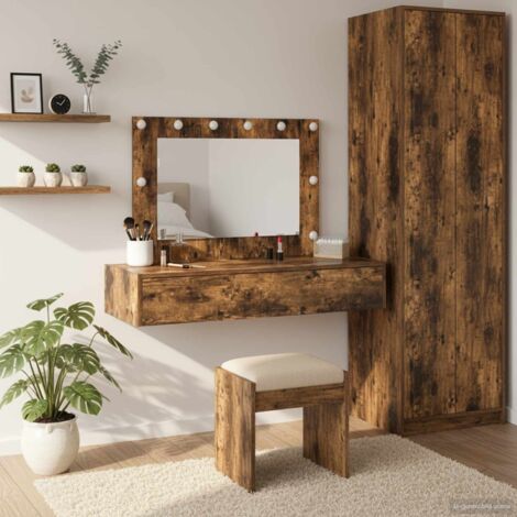 Mesa de tocador Marrón 100 x 40 x 70 cm Madera contrachapada