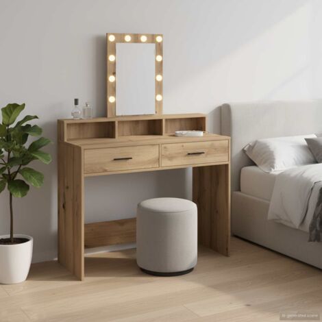 Mesa de tocador Marrón 100 x 41 x 140 cm Madera contrachapada