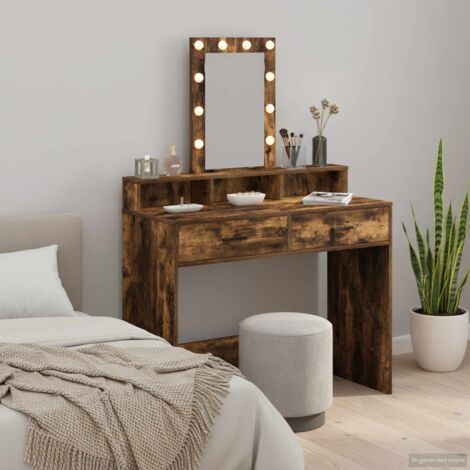 Mesa de tocador Marrón 100 x 41 x 140 cm Madera contrachapada