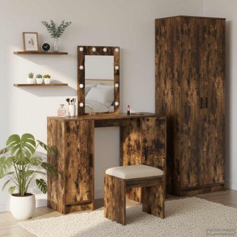 Mesa de tocador Marrón 102 x 33 x 135 cm Madera contrachapada