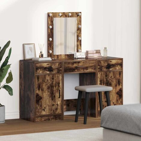 Mesa de tocador Marrón 50 x 41 x 135 cm Madera contrachapada