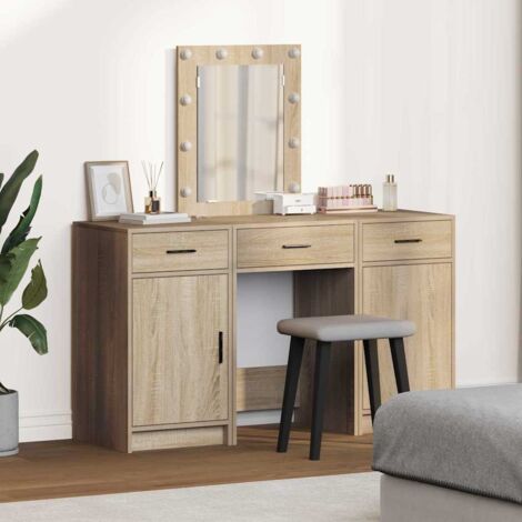 Mesa de tocador Marrón 50 x 41 x 135 cm Madera contrachapada