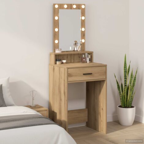 Mesa de tocador Marrón 50 x 41 x 140 cm Madera contrachapada