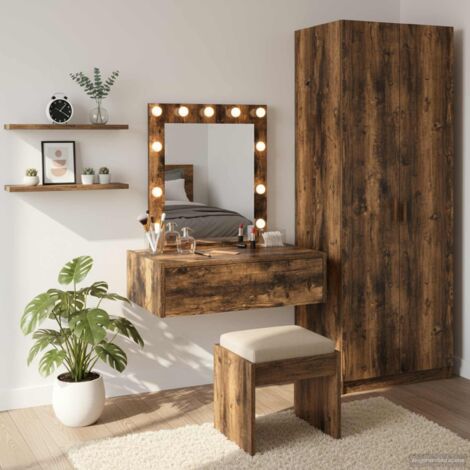 Mesa de tocador Marrón 60 x 40 x 70 cm Madera contrachapada