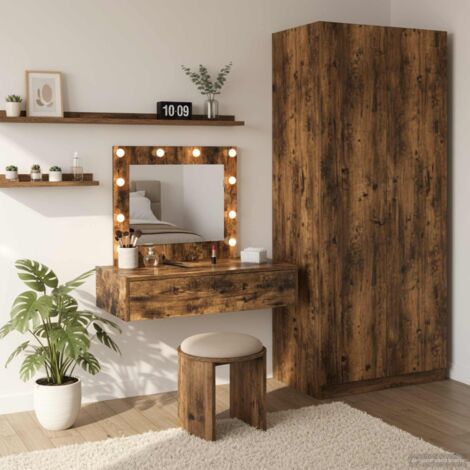 Mesa de tocador Marrón 83 x 40 x 70 cm Madera contrachapada
