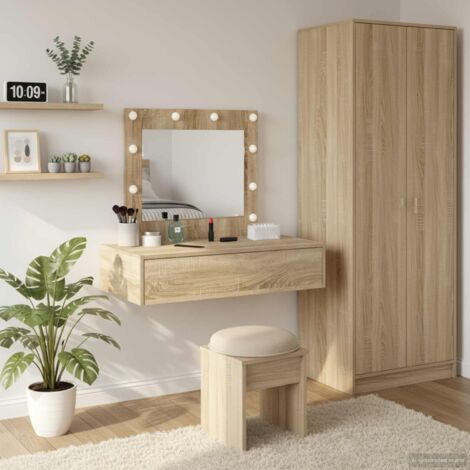 Mesa de tocador Marrón 83 x 40 x 70 cm Madera contrachapada