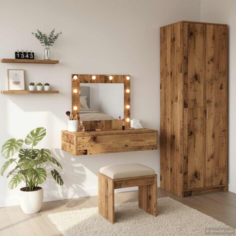 Mesa de tocador Marrón 83 x 40 x 70 cm Madera contrachapada