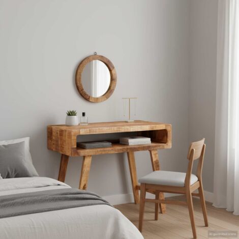 Mesa de tocador Marrón 90 x 76 x 45 cm madera maciza de mango