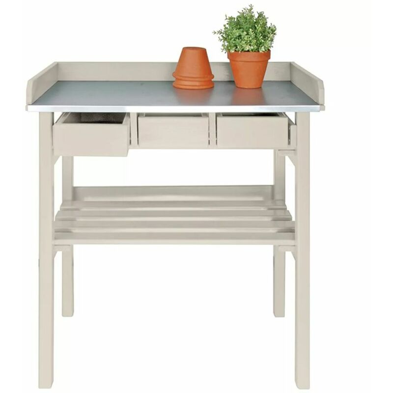 

Mesa de trabajo para jardín Esschert Design CF29W, Blanco