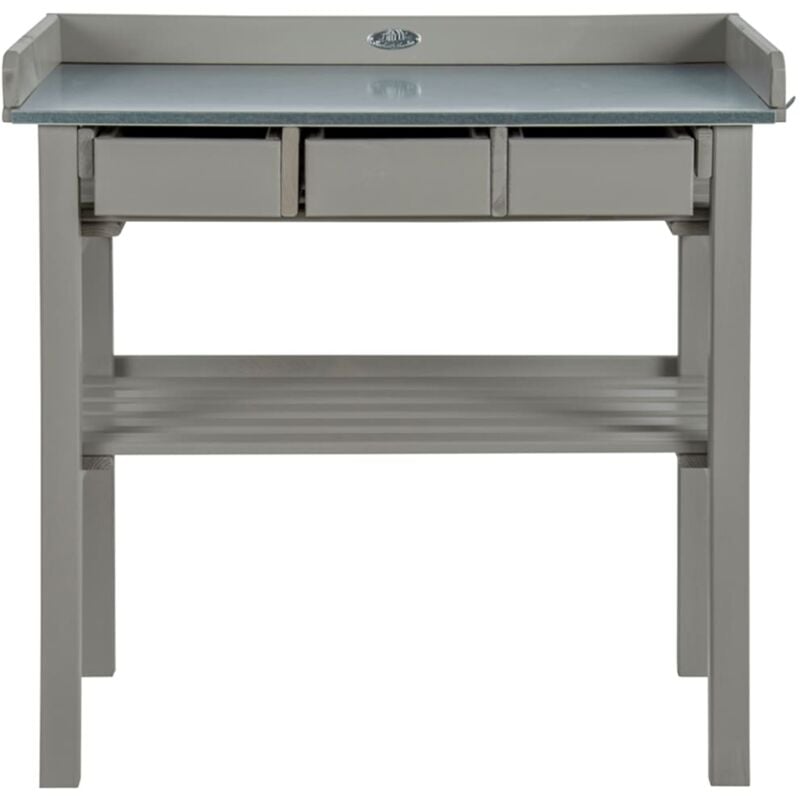 

Esschert Design - Esschert Mesa de Trabajo para Jardín Gris - Gris