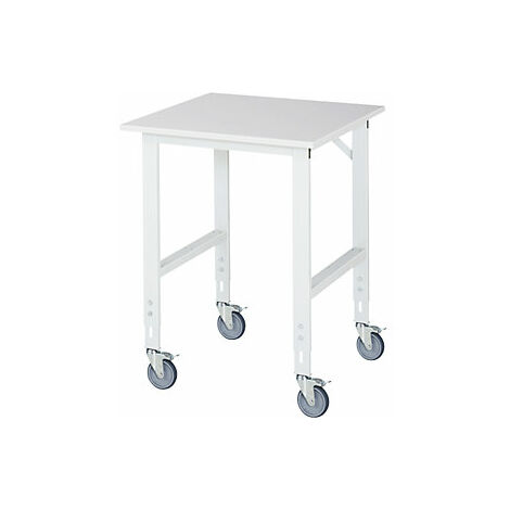 Mesa de trabajo rodante  armazón de 60 x 30 mm  A x P del